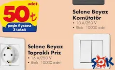 NİLSON SELENE BEYAZ KOMÜTATÖR fiyat ve kampanya bilgisi